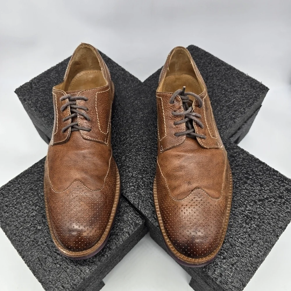 Donald J Pliner Shoes Men's 10M Brown Edd Perforated Leather Oxford